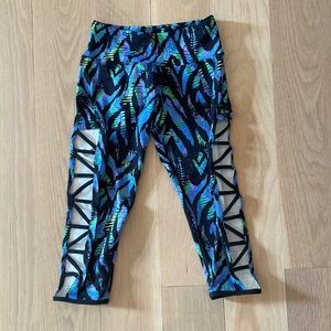 Brazil Wear Workout Leggings with open side detailing, Small